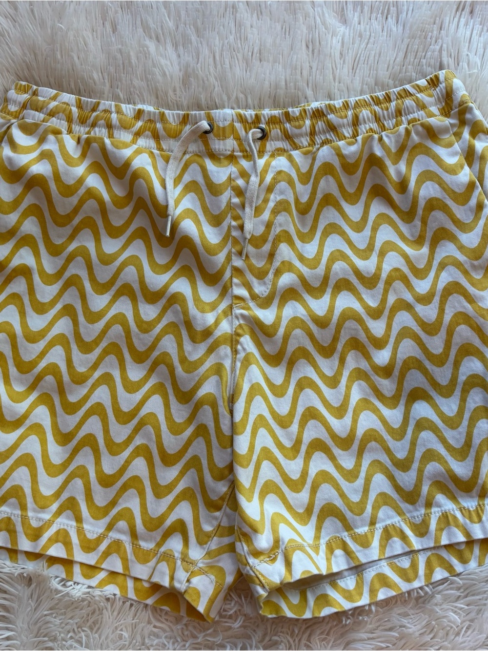 PacSun Volly Yellow Wave Swim Shorts